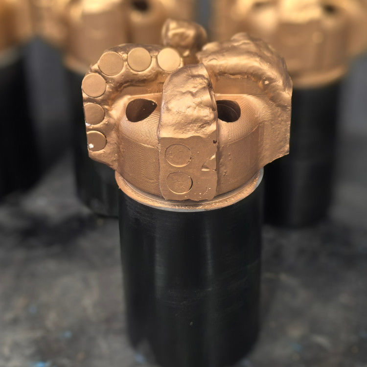 Disesuaikan 5 Wings Pile Foundation Geological Drilling Steel Body PDC Diamond Bit Untuk Pengeboran